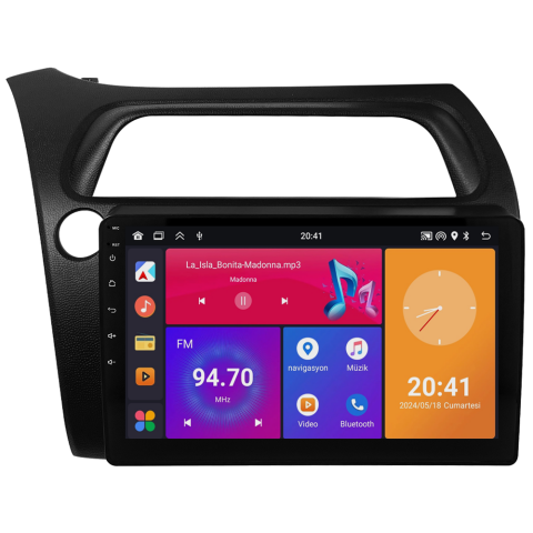 Honda Civic Hatchback Android Multimedya Sistemi (2005) CRV4814XP