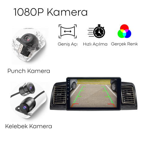 Toyota Corolla Android Multimedya Sistemi (2002-2006) CRV4558XP