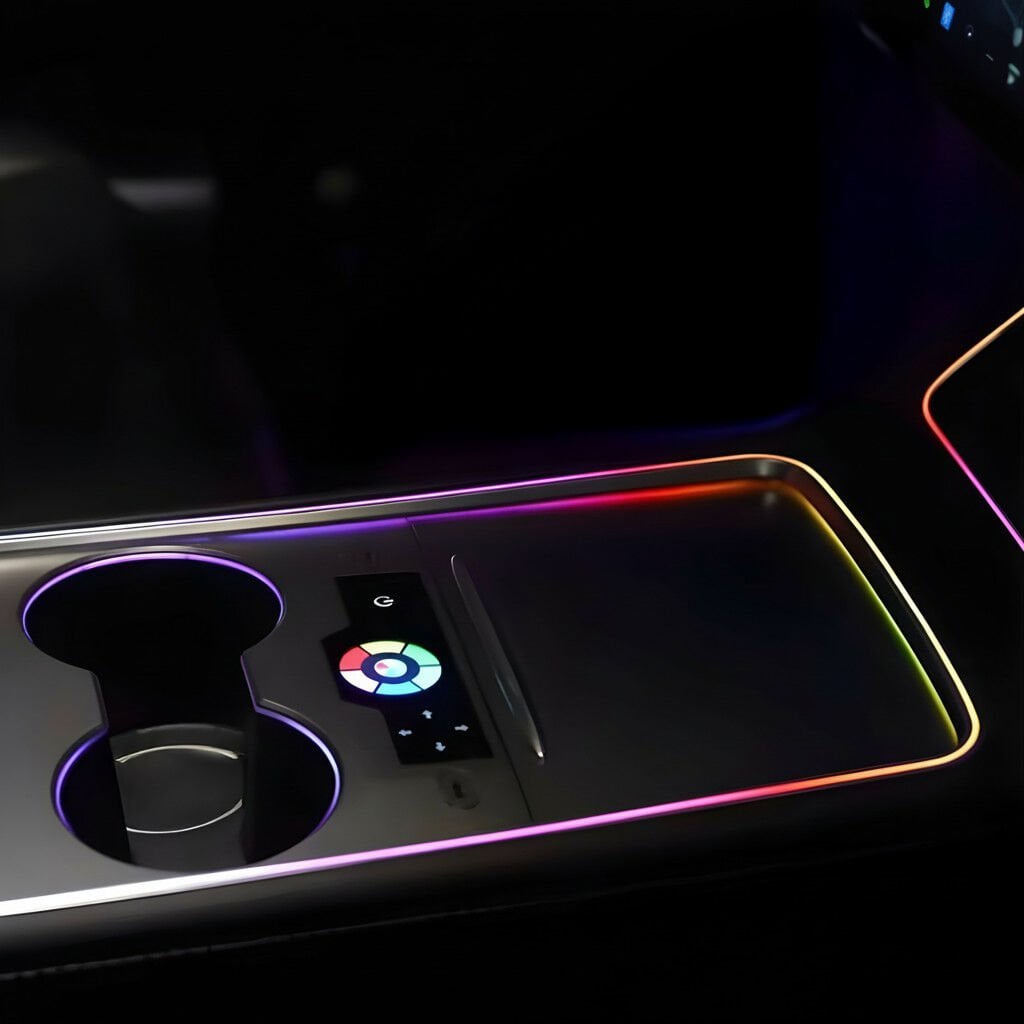 Tesla Model Y Ambiyans Aydınlatma Seti (2020-2024) 64 Renk İç Mekan Işık Paketi Montaj Dahil