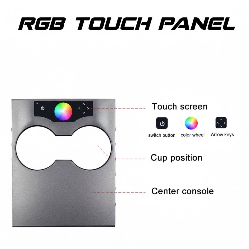 Tesla Model Y Ambiyans Aydınlatma Seti (2020-2024) 64 Renk İç Mekan Işık Paketi Montaj Dahil