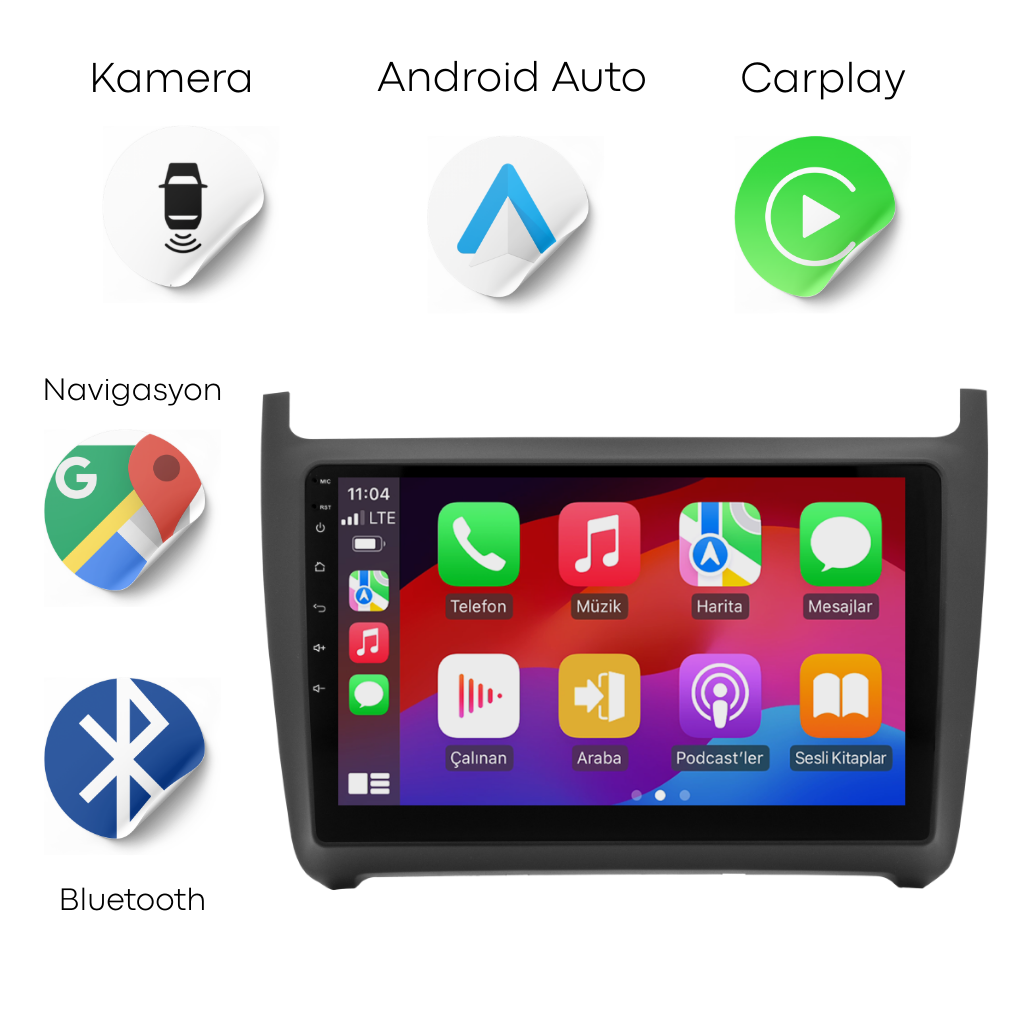 Volkswagen Polo Android Multimedya Sistemi (2014-2017) CRV4588XP
