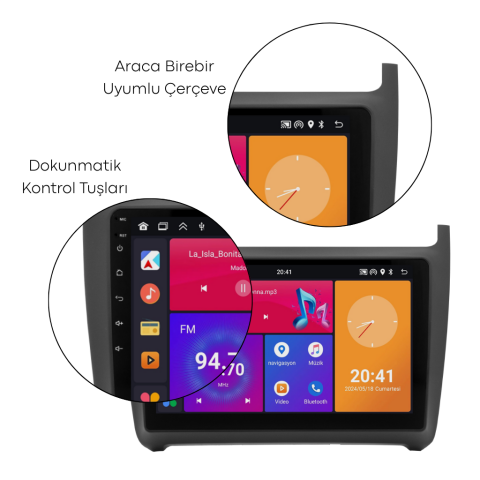 Volkswagen Polo Android Multimedya Sistemi (2014-2017) CRV4588XP