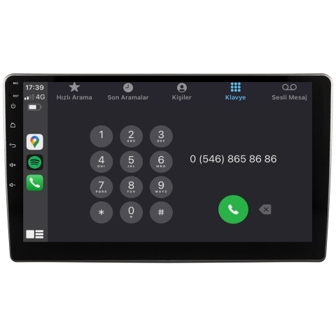 Alfa Romeo Mito Android Multimedya Sistemi (2008-2012) CRV4817XP