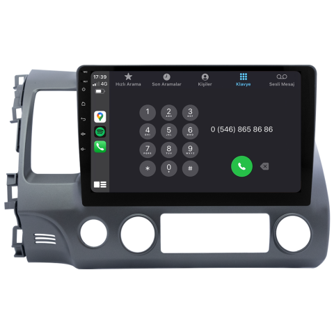 Honda Civic FD6 Android Multimedya Sistemi (2007-2012) CRV4145XP