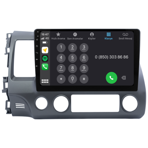 Honda Civic FD6 Android Multimedya Sistemi (2007-2012) CRV4145XP