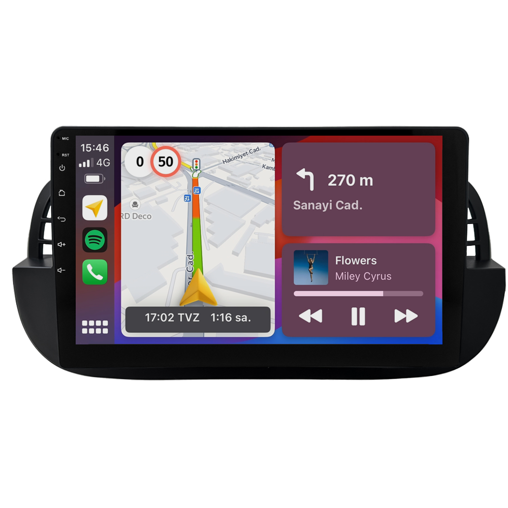 Fiat 500 Multimedya Sistemi (2008-2014) CRV4652XPB