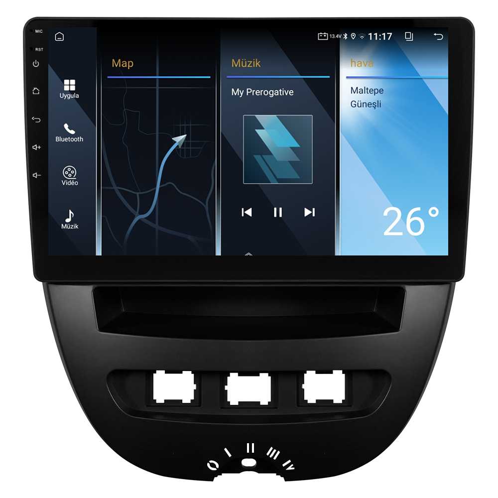 Peugeot 107 Android Multimedya Sistemi (2005-2014) CRV-4844XA