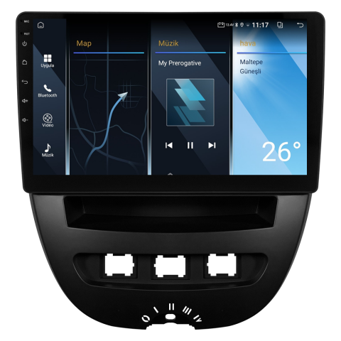 Peugeot 107 Android Multimedya Sistemi (2005-2014) CRV-4844XA