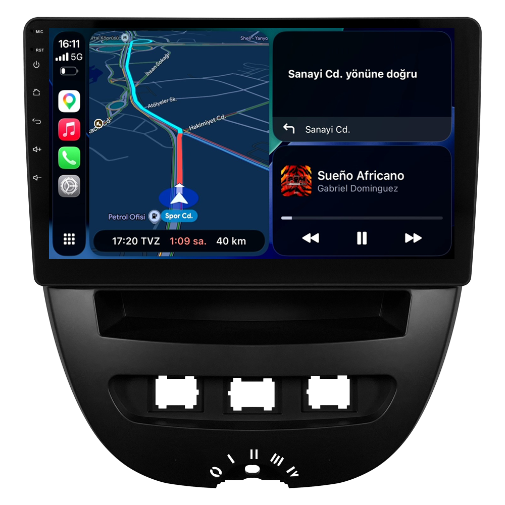 Peugeot 107 Android Multimedya Sistemi (2005-2014) CRV-4844XA