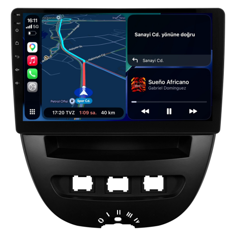 Peugeot 107 Android Multimedya Sistemi (2005-2014) CRV-4844XA