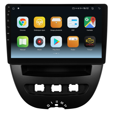 Peugeot 107 Android Multimedya Sistemi (2005-2014) CRV-4844XA