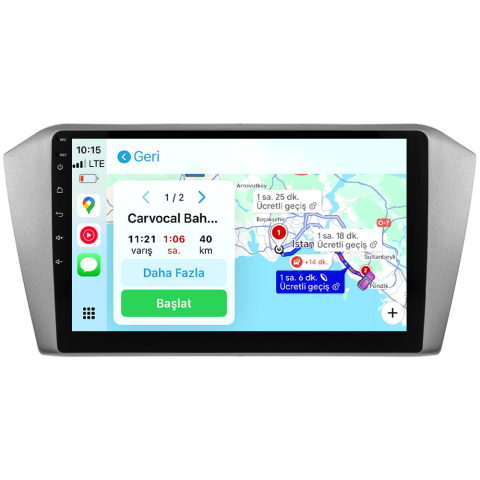 Volkswagen Passat B8 Android Multimedya Sistemi (2015-2023) CRV-4574XD Gri Çerçeve