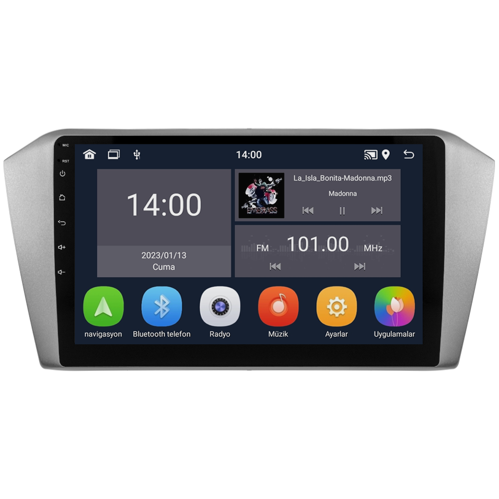 Volkswagen Passat B8 Android Multimedya Sistemi (2015-2023) CRV-4574XD Gri Çerçeve