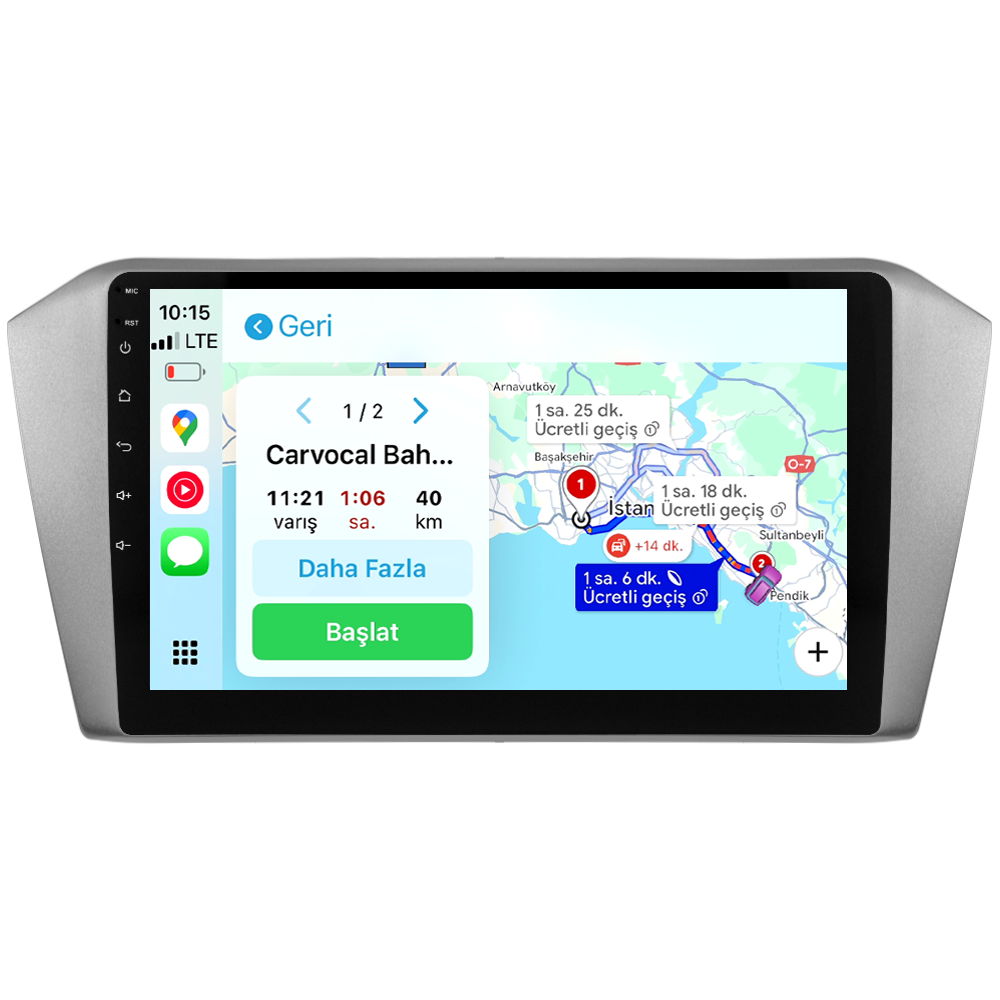 Volkswagen Passat B8 Android Multimedya Sistemi (2015-2023) CRV-4574XDA Gri Çerçeve