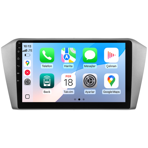 Volkswagen Passat B8 Android Multimedya Sistemi (2015-2023) CRV-4574XR Gri Çerçeve
