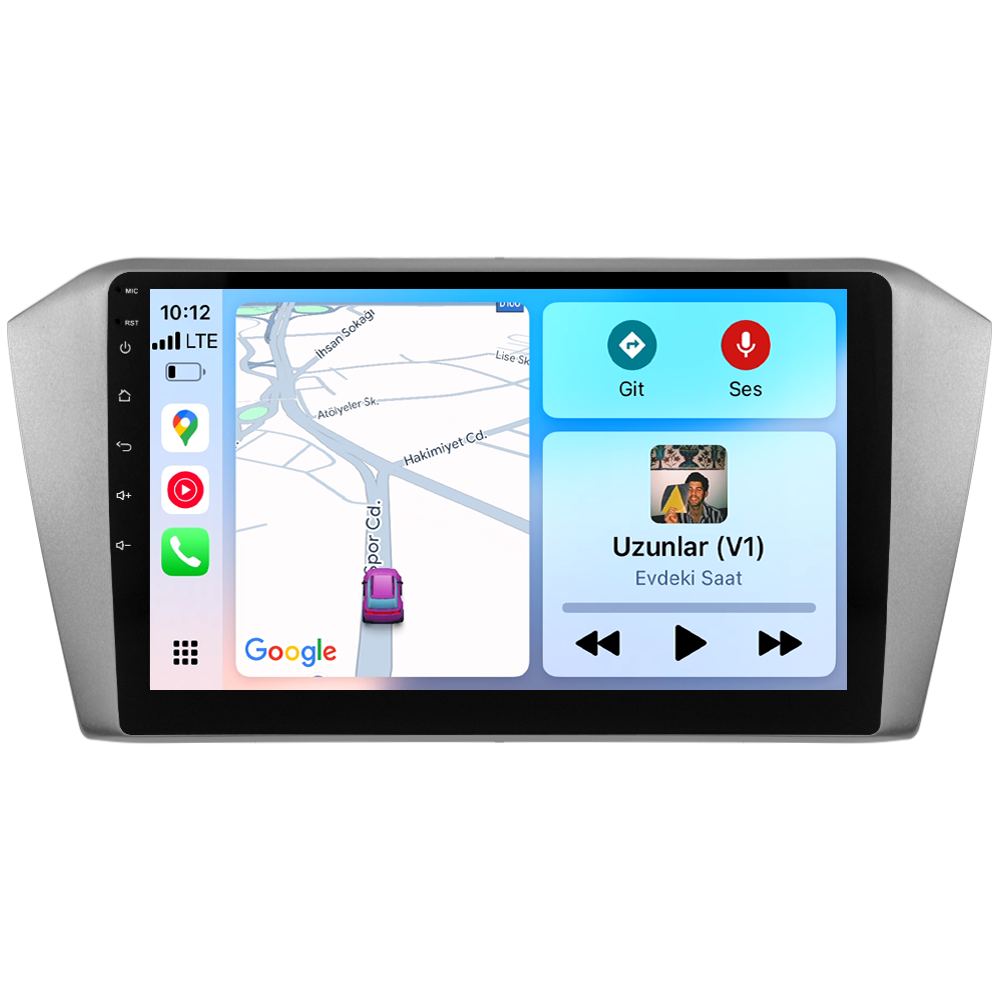 Volkswagen Passat B8 Android Multimedya Sistemi (2015-2023) CRV-4574XR Gri Çerçeve