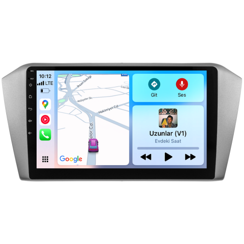 Volkswagen Passat B8 Android Multimedya Sistemi (2015-2023) CRV-4574XR Gri Çerçeve