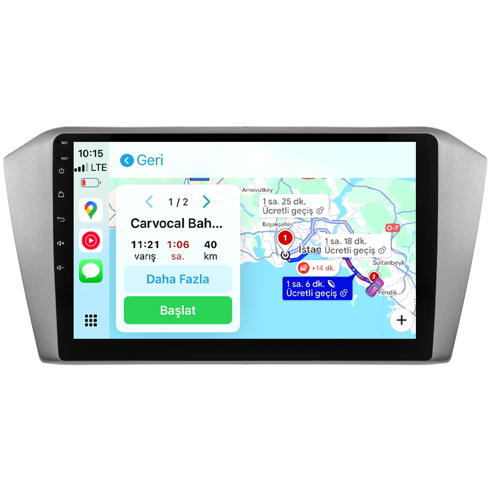 Volkswagen Passat B8 Android Multimedya Sistemi (2015-2023) CRV-4574X Gri Çerçeve
