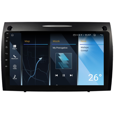 Mercedes Benz SLK Android Multimedya Sistemi (2008-2011) CRV-4863XA