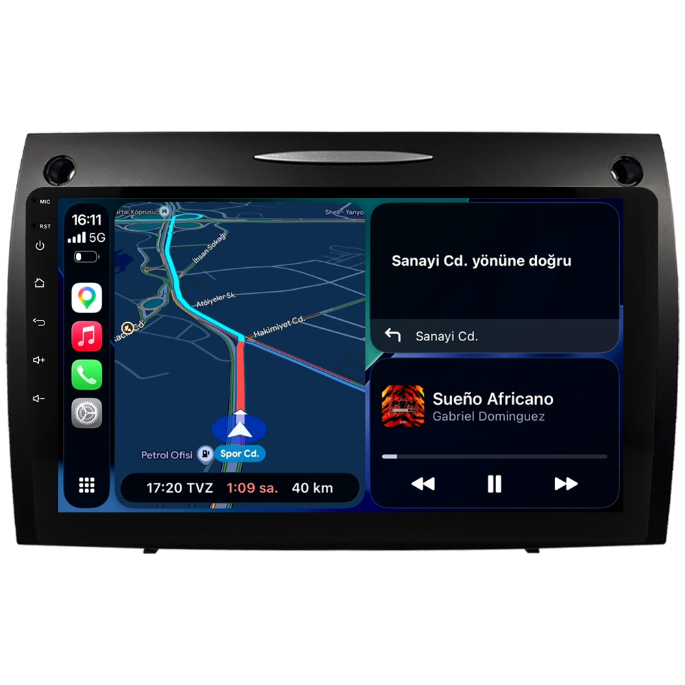 Mercedes Benz SLK Android Multimedya Sistemi (2008-2011) CRV-4863XA
