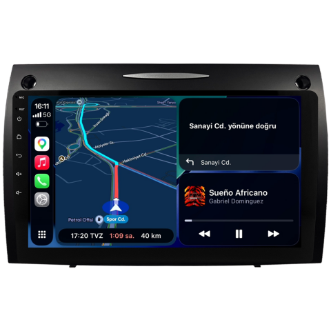 Mercedes Benz SLK Android Multimedya Sistemi (2008-2011) CRV-4863XA
