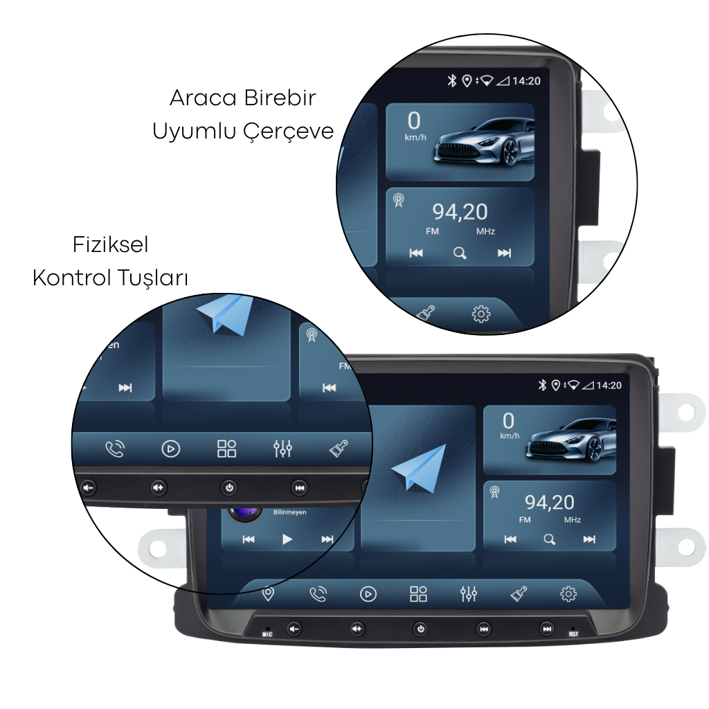 Renault Symbol Android Multimedya Sistemi (2013-2020)
