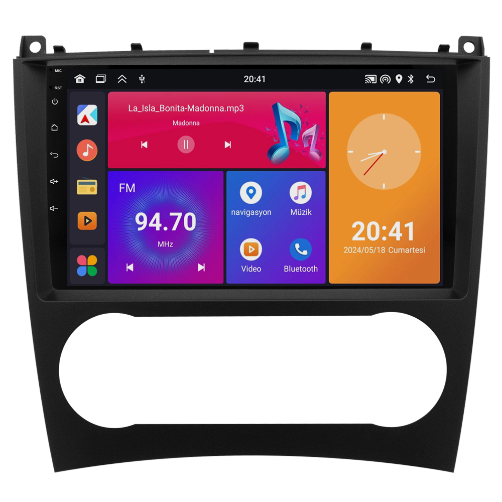 Mercedes C Serisi W203 Android Multimedya Sistemi (2005-2007) CRV4341XP