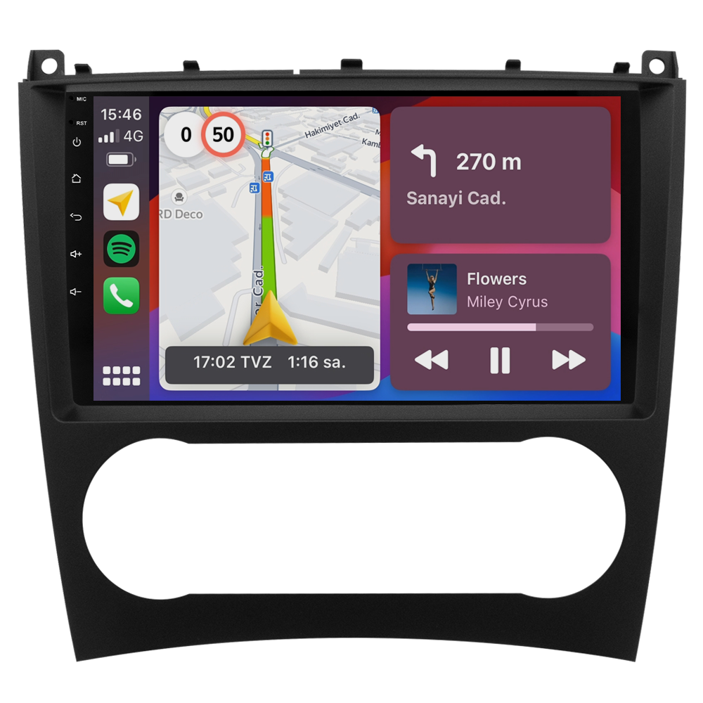 Mercedes C Serisi W203 Android Multimedya Sistemi (2005-2007) CRV4341XP