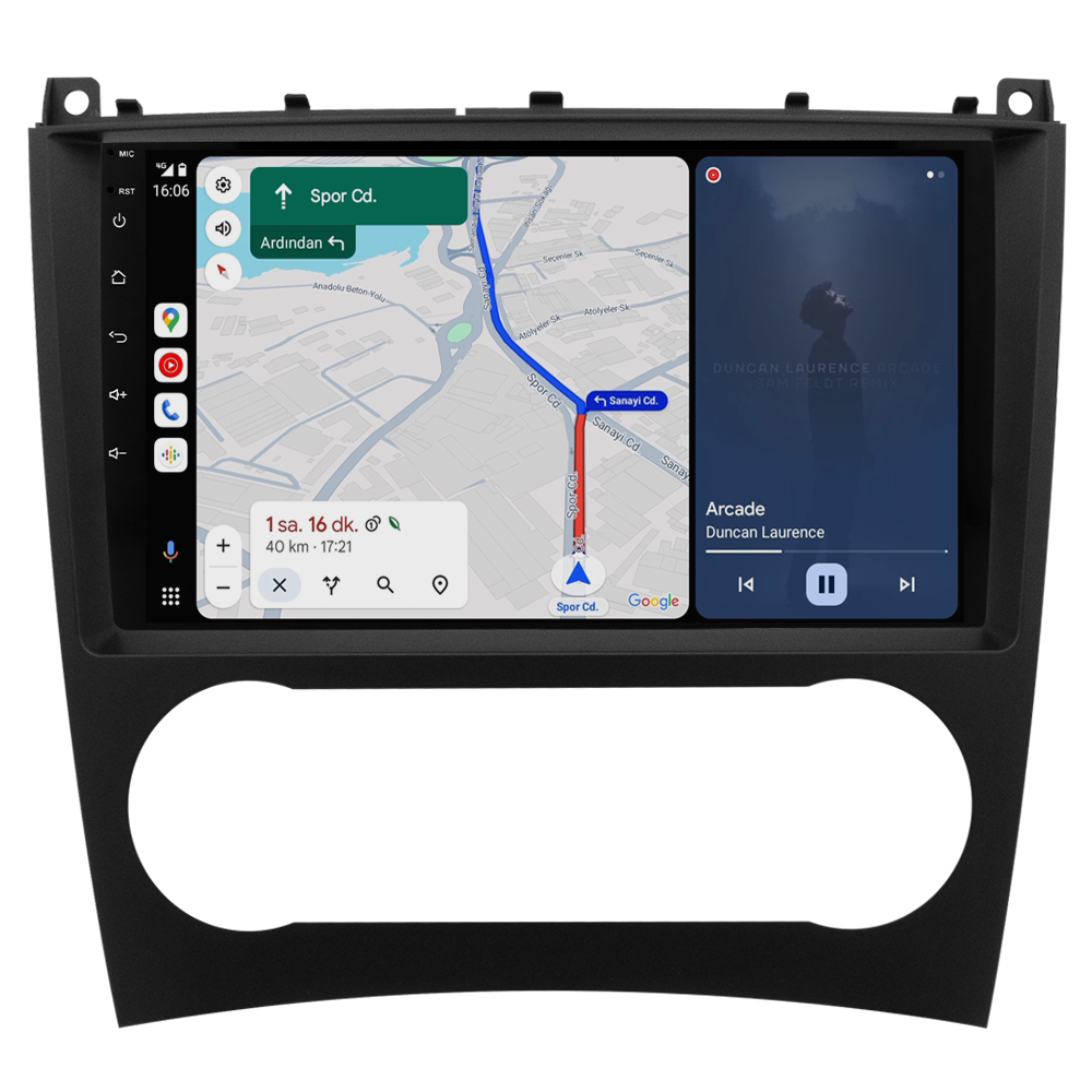 Mercedes C Serisi W203 Android Multimedya Sistemi (2005-2007) CRV4341XP