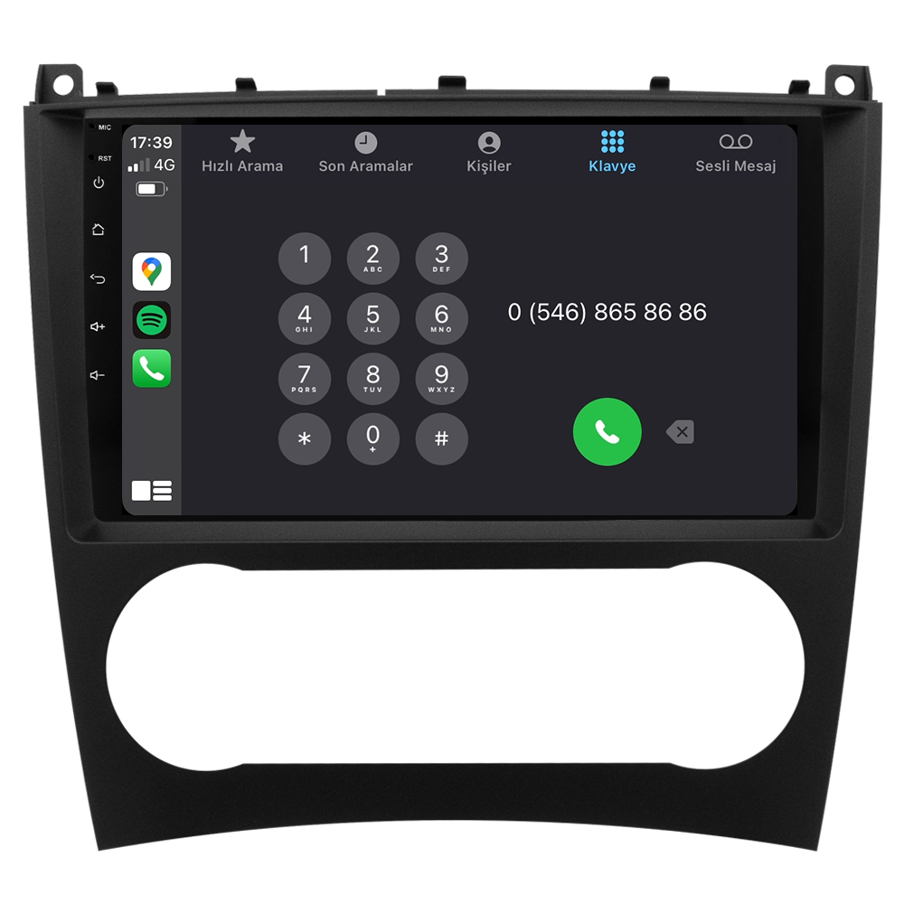 Mercedes C Serisi W203 Android Multimedya Sistemi (2005-2007) CRV4341XP