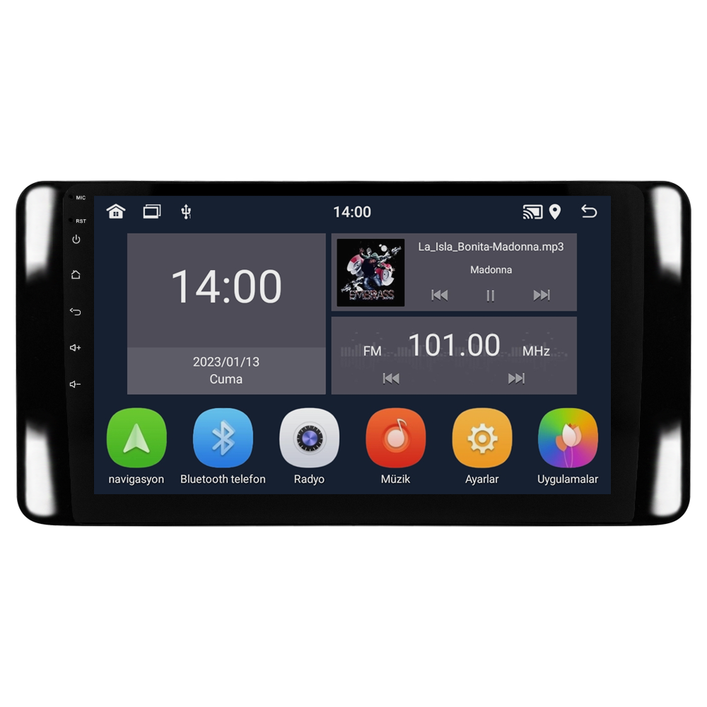 Skoda Scala Android Multimedya Sistemi (2021+) CRV-4946XD - Piano Black Çerçeve
