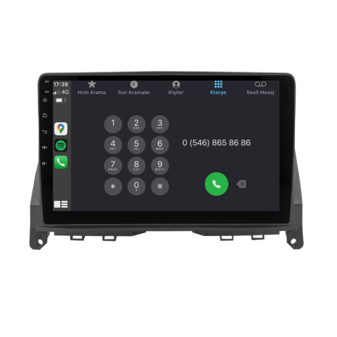Mercedes C Serisi W204 Android Multimedya Sistemi (2005-2011) CRV4352XP