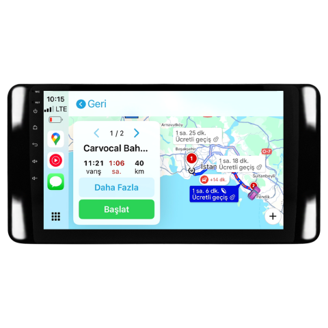 Skoda Scala Android Multimedya Sistemi (2021+) CRV-4946XDA Piano Black Çerçeve