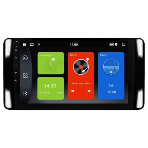 Skoda Scala Android Multimedya Sistemi (2021+) CRV-4946XDA Piano Black Çerçeve