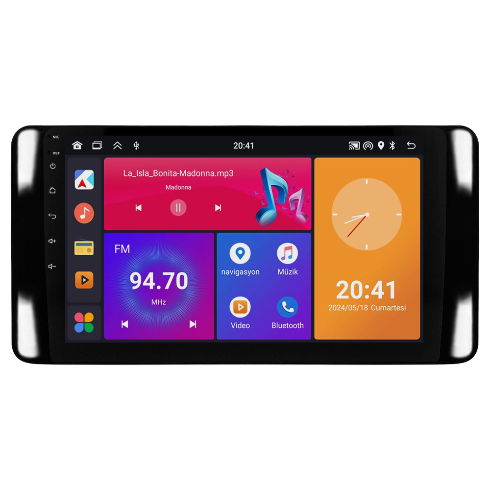 Skoda Scala Android Multimedya Sistemi (2021+) CRV4946XP Piano Black Çerçeve
