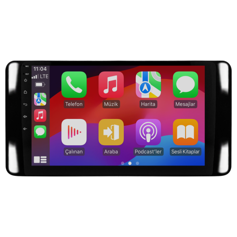 Skoda Scala Android Multimedya Sistemi (2021+) CRV4946XP Piano Black Çerçeve