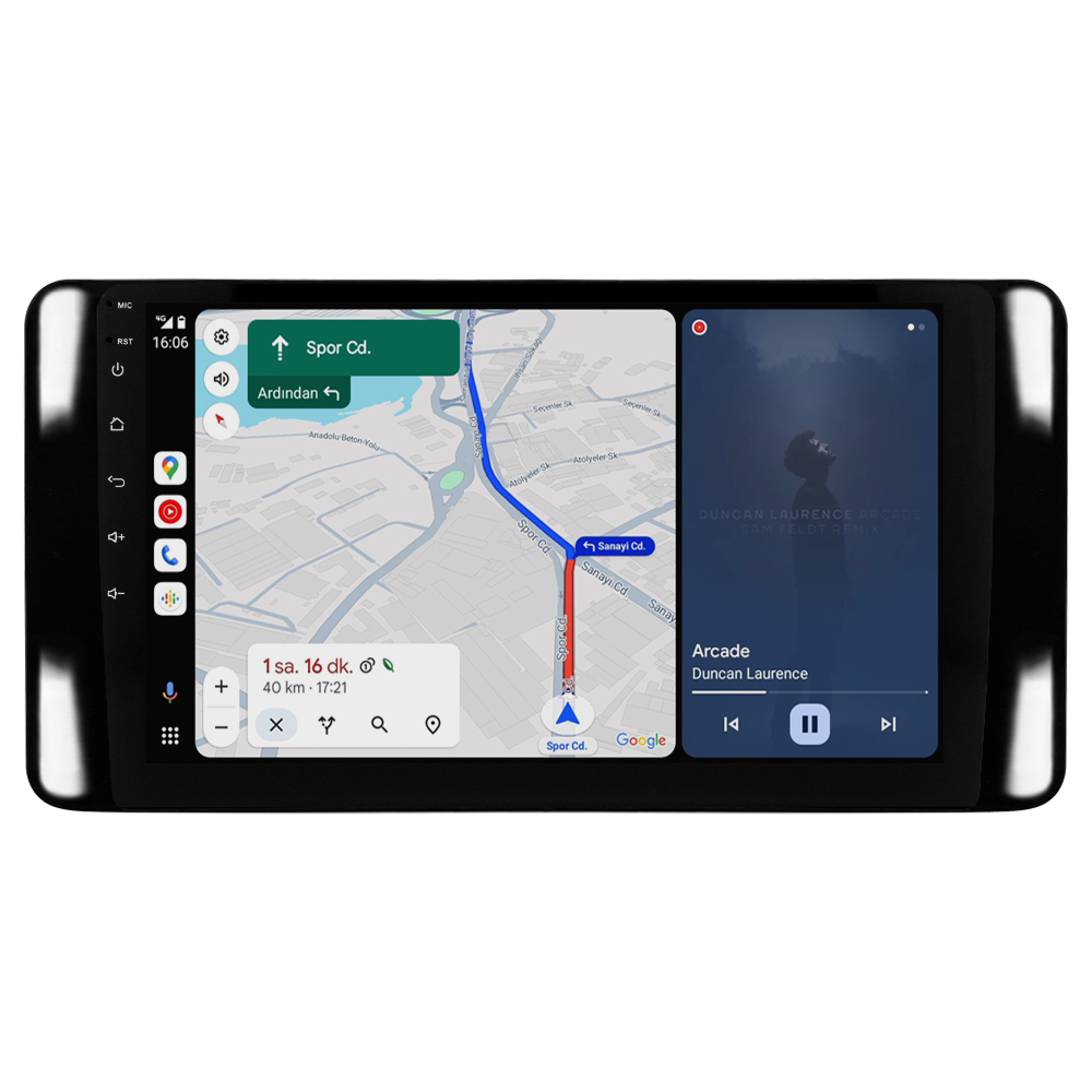 Skoda Scala Android Multimedya Sistemi (2021+) CRV4946XP Piano Black Çerçeve