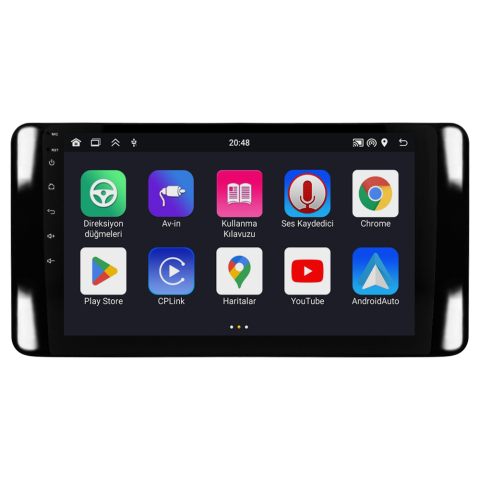 Skoda Scala Android Multimedya Sistemi (2021+) CRV4946XP Piano Black Çerçeve