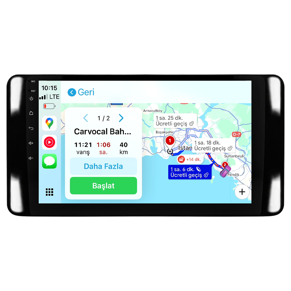 Skoda Scala Android Multimedya Sistemi (2021+) CRV-4946XR Piano Black Çerçeve