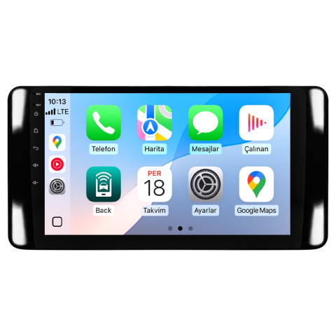 Skoda Scala Android Multimedya Sistemi (2021+) CRV-4946XR Piano Black Çerçeve