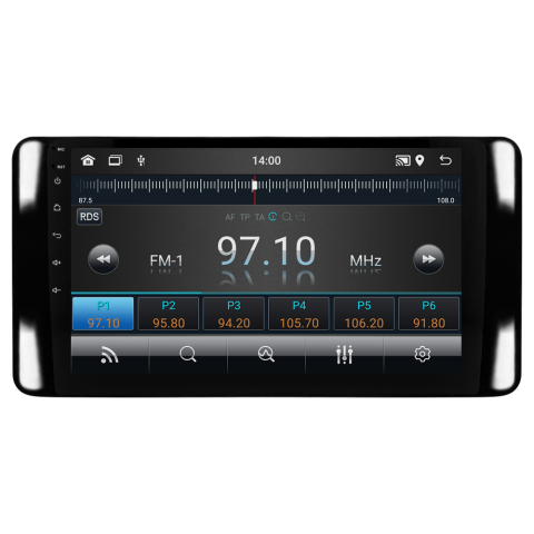 Skoda Scala Android Multimedya Sistemi (2021+) CRV-4946XR Piano Black Çerçeve