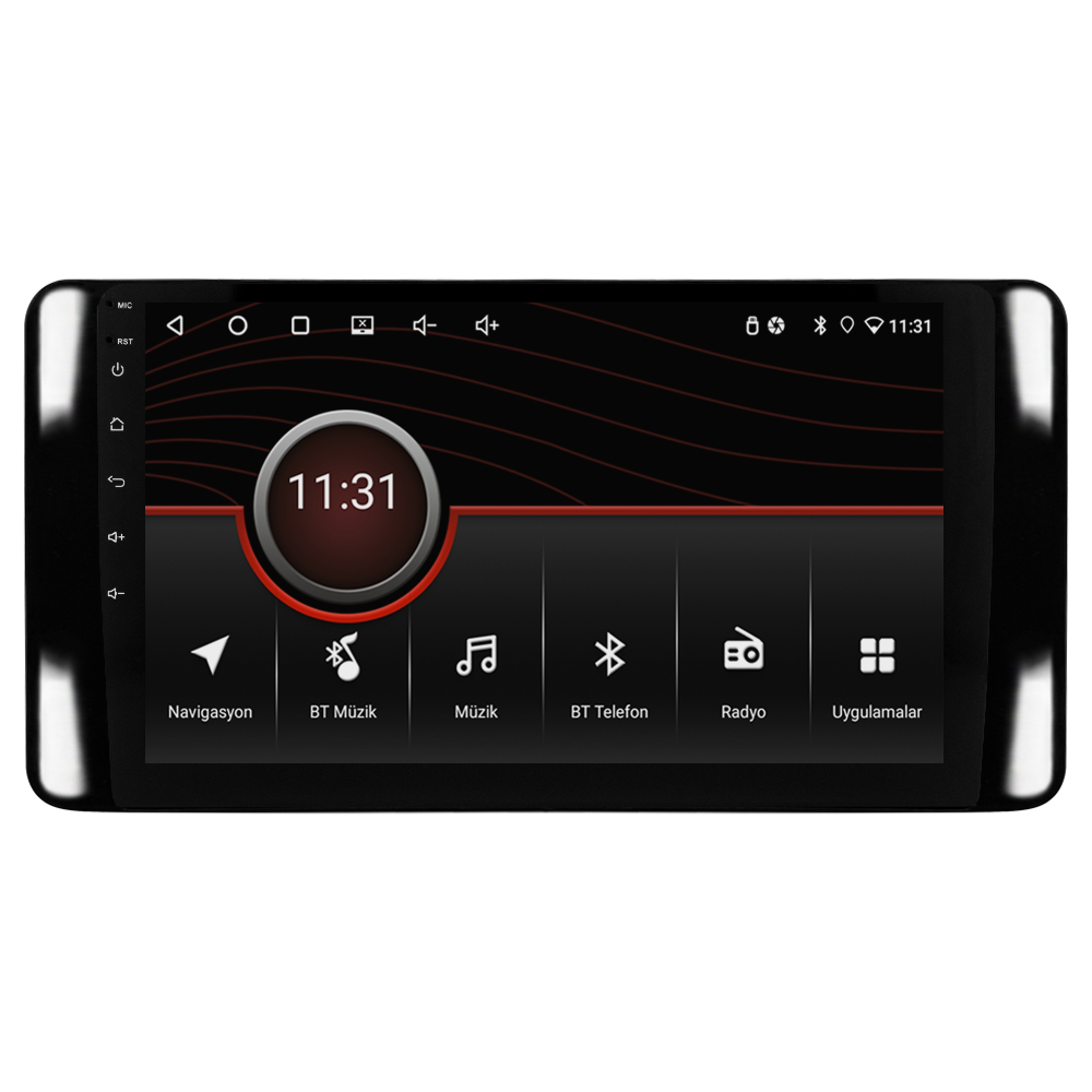 Skoda Scala Android Multimedya Sistemi (2021+) CRV-4946XR Piano Black Çerçeve