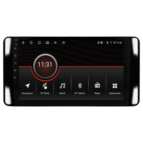 Skoda Scala Android Multimedya Sistemi (2021+) CRV-4946XR Piano Black Çerçeve