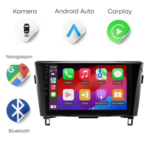 Nissan Qashqai Android Multimedya Sistemi (2014-2020) CRV4372XP