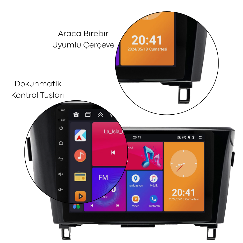 Nissan Qashqai Android Multimedya Sistemi (2014-2020) CRV4372XP