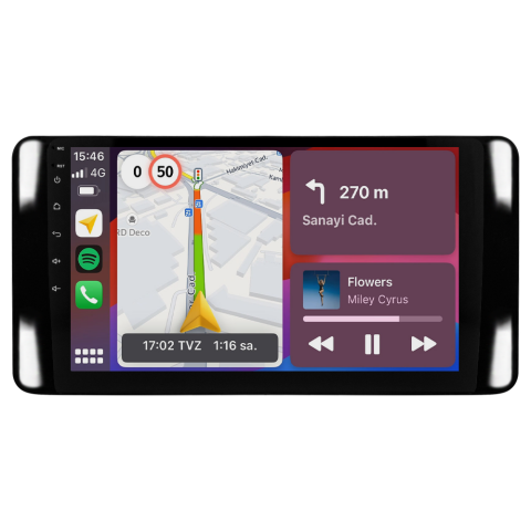 Skoda Kamiq Android Multimedya Sistemi (2021+) CRV4947XP Piano Black Çerçeve