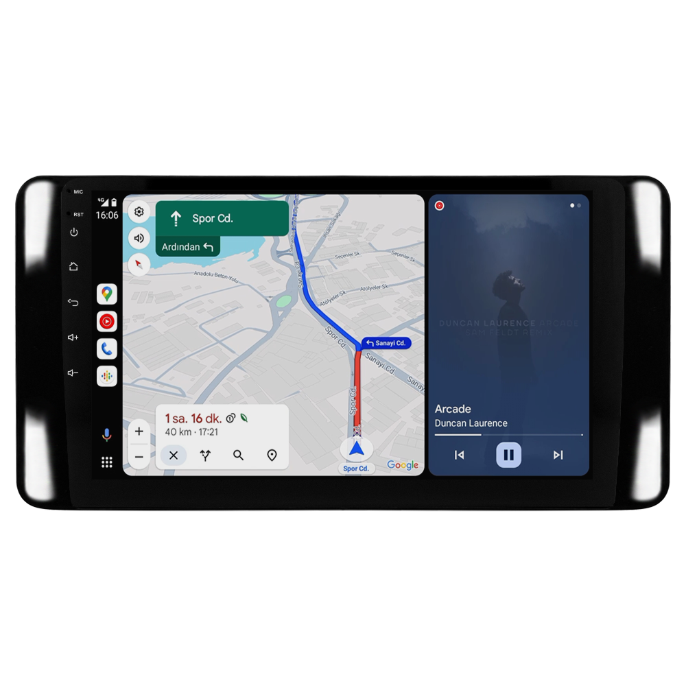 Skoda Kamiq Android Multimedya Sistemi (2021+) CRV4947XP Piano Black Çerçeve