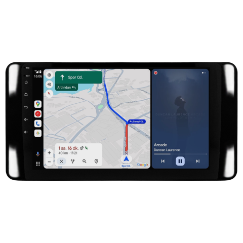 Skoda Kamiq Android Multimedya Sistemi (2021+) CRV4947XP Piano Black Çerçeve