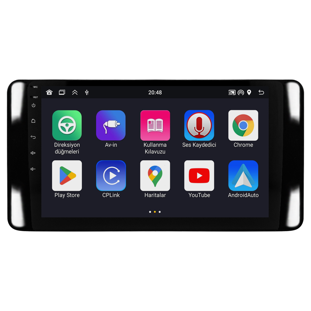 Skoda Kamiq Android Multimedya Sistemi (2021+) CRV4947XP Piano Black Çerçeve