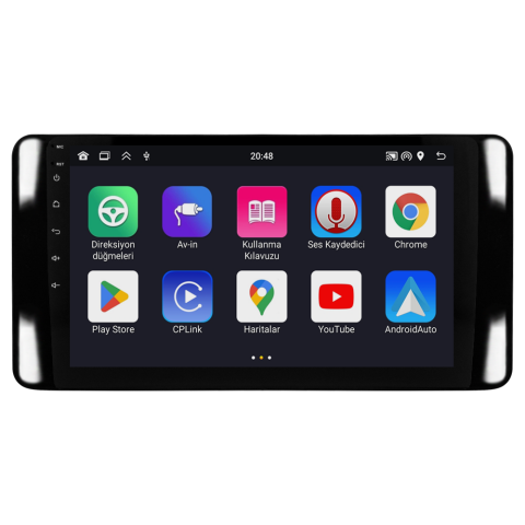 Skoda Kamiq Android Multimedya Sistemi (2021+) CRV4947XP Piano Black Çerçeve